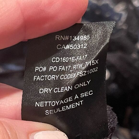 For Love & Lemons Black Embroidered Sequin BOTANIC Micro Mini Fit Flare Dress S - Picture 11 of 16